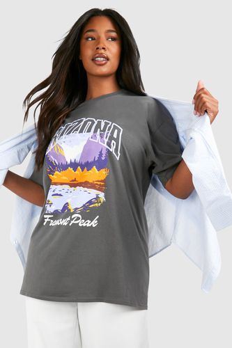 Womens Plus Arizona Peak Printed T-shirt - - 18 - boohoo - Modalova