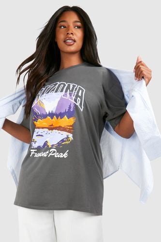 Womens Plus Arizona Peak Printed T-shirt - - 20 - boohoo - Modalova