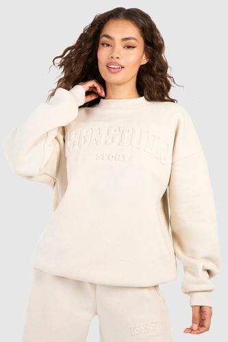 Womens Dsgn Studio Embossed Oversized Sweatshirt - - L - boohoo - Modalova