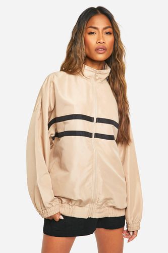 Womens Stripe Detail Oversized Jacket - - XL - boohoo - Modalova