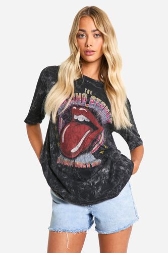 Womens Rolling Stone Graphic Oversized T-shirt - - L - boohoo - Modalova