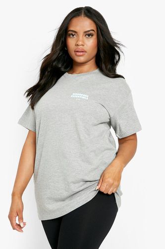 Womens Plus Oversized Printed T-shirt - - 20 - boohoo - Modalova