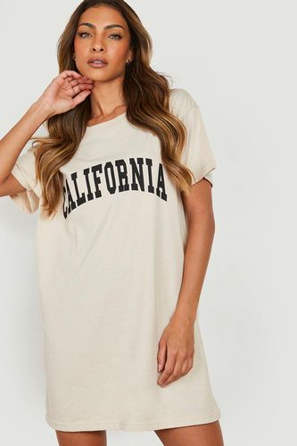 Womens California T-shirt Dress - - 10 - boohoo - Modalova