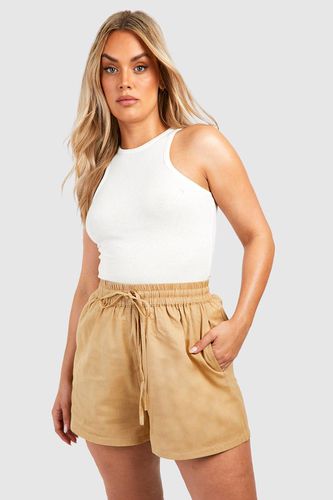 Womens Plus Linen Flippy Shorts - - 18 - boohoo - Modalova