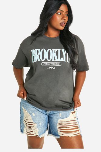 Womens Plus Brooklyn Oversized T-shirt - - 20 - boohoo - Modalova