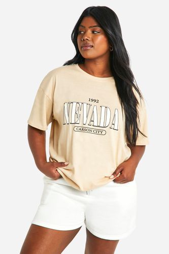 Womens Plus Nevada Oversized T- Shirt - - 16 - boohoo - Modalova