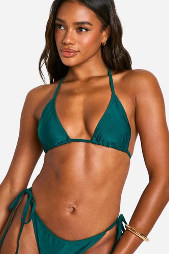 Womens Triangle Bikini Top - - 8 - boohoo - Modalova