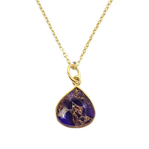 Womens 18ct Gold Vermeil Plated Amethyst Necklace - - 18 inches - NastyGal UK (+IE) - Modalova