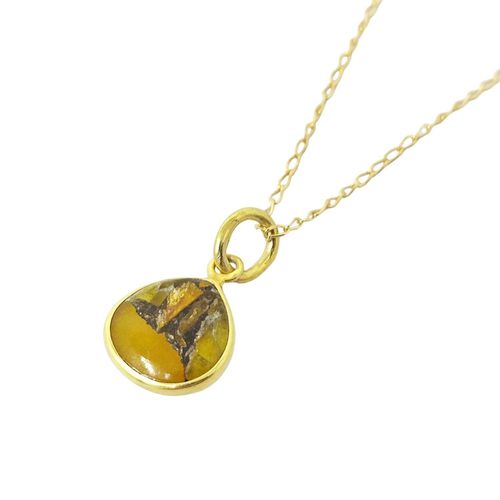 Womens 18ct Gold Vermeil Plated Citrine November Birthstone Necklace - - 18 inches - NastyGal UK (+IE) - Modalova