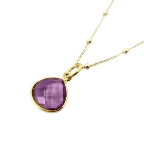 Womens 18ct Gold Vermeil Alexandrite Colour Changing June Birthstone Necklace - - 18 inches - NastyGal UK (+IE) - Modalova