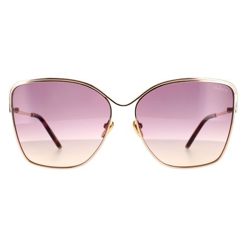 Womens Square Shiny Copper Gold Violet Yellow Gradient Sunglasses - - One Size - NastyGal UK (+IE) - Modalova
