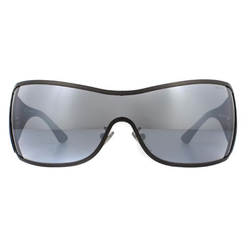 Shield Matte Gunmetal with Silver Flash Mirror Sunglasses - One Size - Police - Modalova