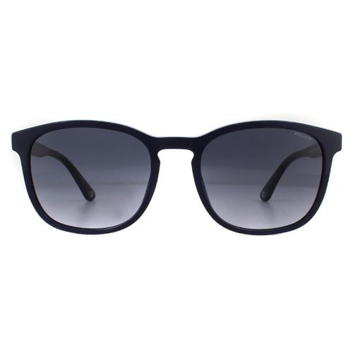 Square Shiny Full Smoke Grey Gradient Sunglasses - One Size - Police - Modalova