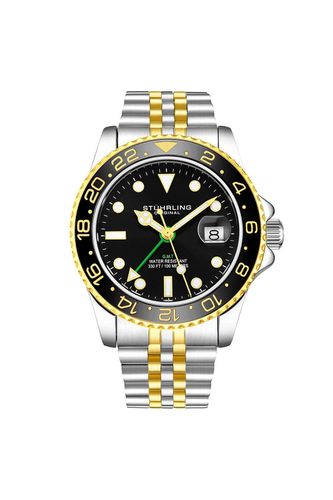 Meridian GMT Quartz 42mm Diver With Stainless Steel Deployant Buckle - - One Size - NastyGal UK (+IE) - Modalova