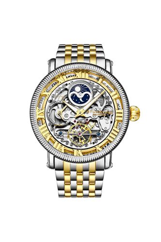 Special Reserve Dual Time Automatic 48mm Skeleton With Stainless Steel Deployant Buckle - - One Size - NastyGal UK (+IE) - Modalova