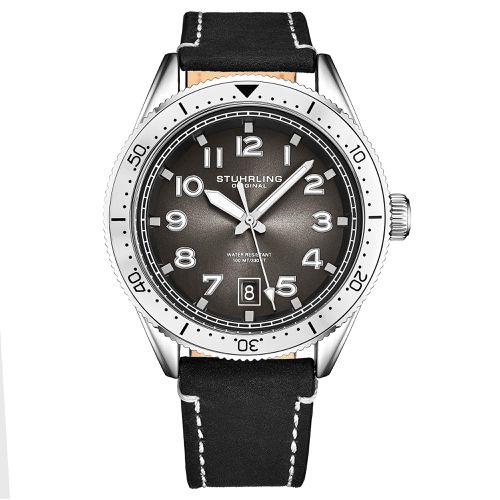 Classic Quartz Timepiece with Luminous Detailing and Leather Strap - - One Size - STÜHRLING Original - Modalova