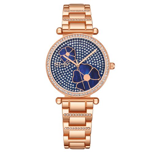Womens Madison 5582 36mm Crystal Studded Watch with MOP Flower Accents - - One Size - NastyGal UK (+IE) - Modalova