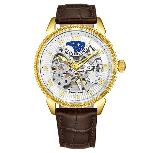 Special Reserve Automatic Skeleton Watch with Alligator Embossed Leather Strap - - One Size - NastyGal UK (+IE) - Modalova
