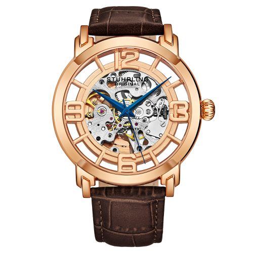 Winchester Automatic 42 mm Skeleton Watch with Leather Band - - One Size - NastyGal UK (+IE) - Modalova