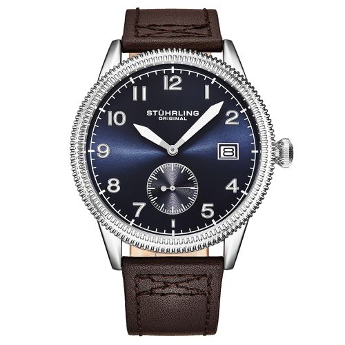 The Wingman Aviator Quartz Watch with Calfskin Leather Strap - - One Size - STÜHRLING Original - Modalova