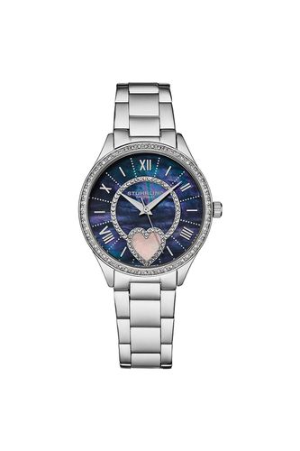 Women's Heart Themed Watch: Quartz Crystal, Mother of Pearl Dial, and Stainless Steel Band" - One Size - STÜHRLING Original - Modalova