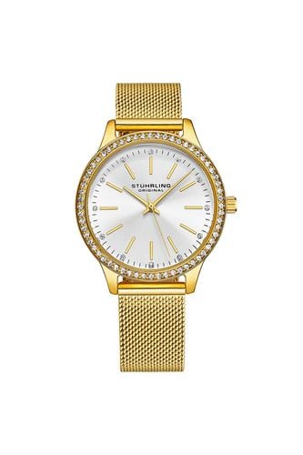 Women's Quartz Watch: Crystal Studded Mesh Bracelet and Elegant Design - - One Size - NastyGal UK (+IE) - Modalova