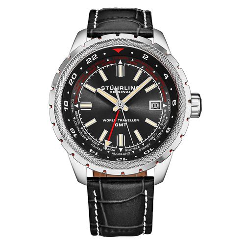 Global Voyager 1014 GMT 42mm World Timer Watch - - One Size - NastyGal UK (+IE) - Modalova