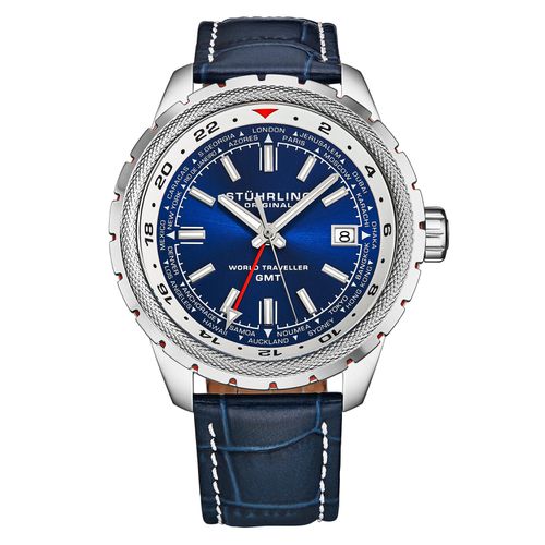 Global Voyager 1014 GMT 42mm World Timer Watch - - One Size - NastyGal UK (+IE) - Modalova