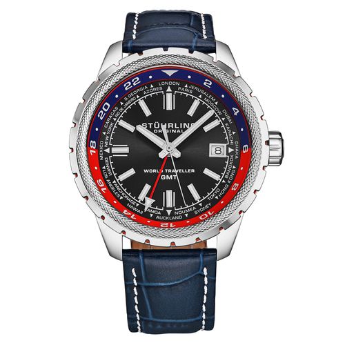 Global Voyager 1014 GMT 42mm World Timer Watch - - One Size - STÜHRLING Original - Modalova