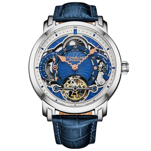 Celestial Timekeeper 1017 Dual Time Automatic 44mm Skeleton Watch - - One Size - STÜHRLING Original - Modalova