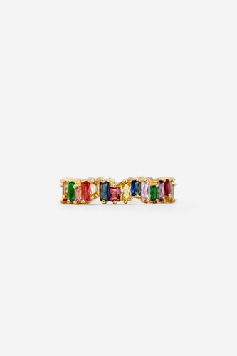 Womens Gold Rainbow Baguette Ring - - Q - NastyGal UK (+IE) - Modalova