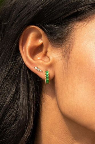 Womens Gold Cluster Stud Earrings - Three Stones - - One Size - NastyGal UK (+IE) - Modalova