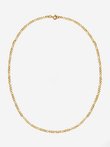 Womens Gold Thin Figaro Chain Necklace - - One Size - MUCHV - Modalova