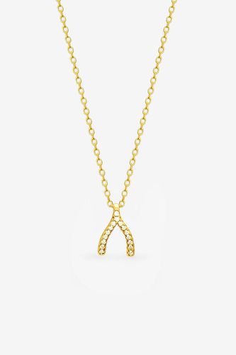 Womens Gold Wishbone Pendant Necklace - - 18 inches - NastyGal UK (+IE) - Modalova