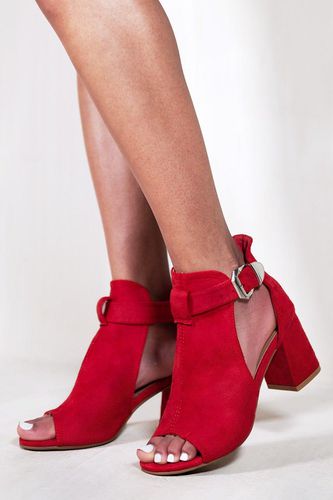 Womens 'Lisa' Block Heels - Red - 4 - NastyGal UK (+IE) - Modalova