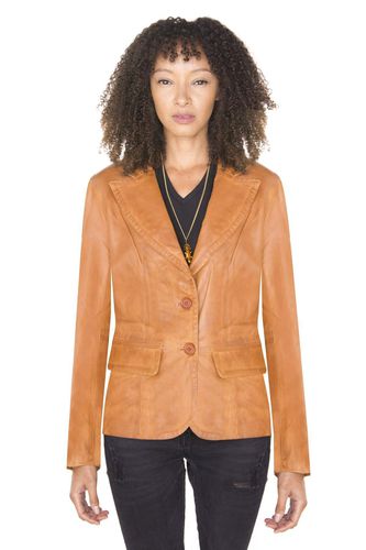 Womens Leather Blazer Jacket-Seregno - - 22 - NastyGal UK (+IE) - Modalova