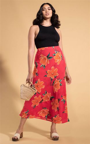 Womens Sophie Floral Print Maxi Skirt Stylish Flowy High Waisted Outfit - - 6 - Dancing Leopard - Modalova
