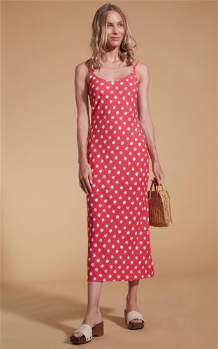 Womens Sienna Polka Dot Print Midaxi Dress Adjustable Scoop Neck Outfit - - 6 - Dancing Leopard - Modalova