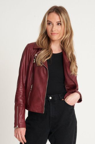 Womens Veg-Tanned Leather Biker Jacket - - 18 - NastyGal UK (+IE) - Modalova