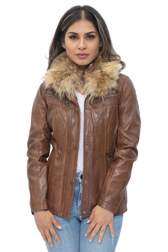 Womens Leather Parker Jacket-Arvada - - 12 - NastyGal UK (+IE) - Modalova