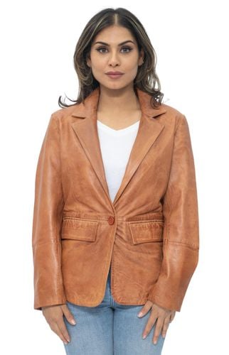 Womens Soft Leather Blazer Jacket-Apeldoorn - - 10 - NastyGal UK (+IE) - Modalova