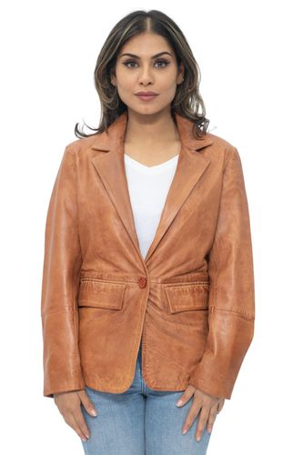 Womens Soft Leather Blazer Jacket-Apeldoorn - - 12 - NastyGal UK (+IE) - Modalova