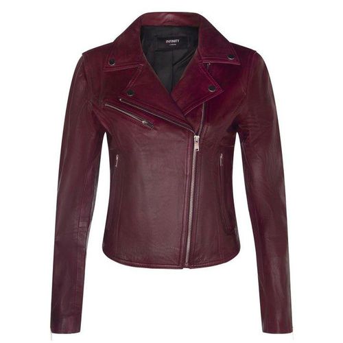Womens Classic Leather Brando Biker Jacket-Loughton - - 14 - Infinity Leather - Modalova