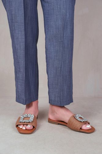 Womens 'Farrah' Flat Sandals With Embellished Detail Single Band - - 3 - NastyGal UK (+IE) - Modalova