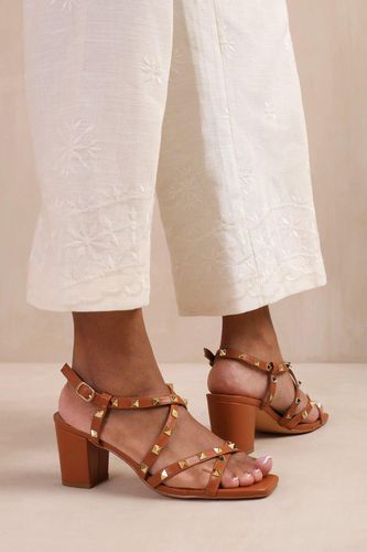 Womens 'Intense' Strappy Block Heel Sandals With Stud Detail - - 7 - NastyGal UK (+IE) - Modalova