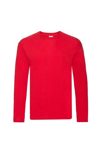 R Long-Sleeved T-Shirt - Red - S - Fruit of the Loom - Modalova