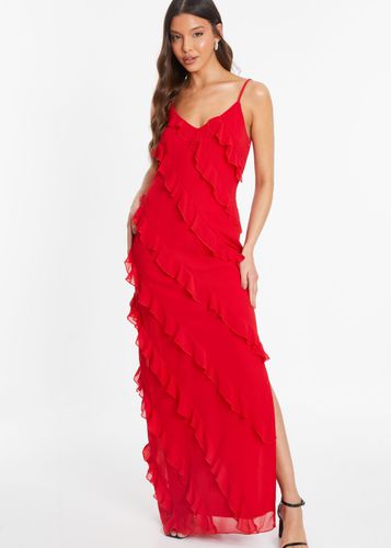 Womens Chiffon Ruffle Maxi Dress - - 16 - NastyGal UK (+IE) - Modalova