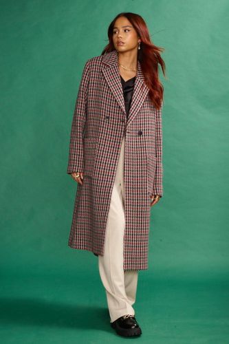 Womens Formal Coat In Heritage Check Wool Blend In Brown - - 18 - NastyGal UK (+IE) - Modalova
