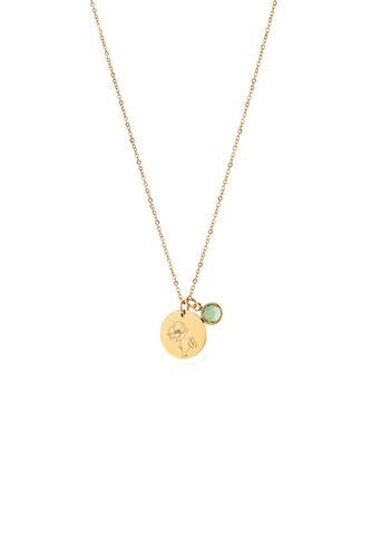 Womens August Birth Flower Necklace with Birthstone - - 18 inches - NastyGal UK (+IE) - Modalova