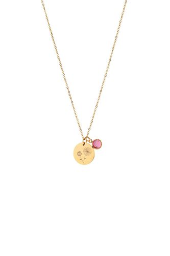 Womens October Birth Flower Necklace with Birthstone - - 18 inches - NastyGal UK (+IE) - Modalova
